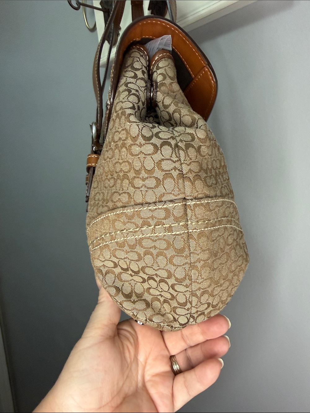 Coach Soho Signature Jacquard Flap
Satchel Shoulder Bag - Picture 5 of 8